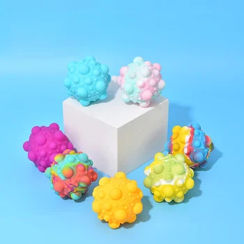 Pop Topu stres oyuncakları Stres Rahatlatıcı El Kavrama Cihazı Masaj Topu Hediye Çocuklar için Fidget 3D Tutam Topu Dekompresyon Oyuncak