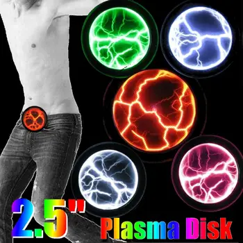 Renkli plazma disk fantezi mini cep plazma disk sensörlü aydınlatma kurulu ev disko parti dekorasyon PVC ve cam performans