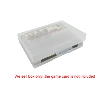 Saklama kutusu koruyucu şeffaf şeffaf kutu kapak için SNES AB / JP VERSİYONU oyun kartı