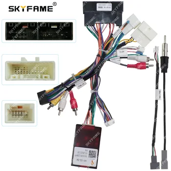 SKYFAME Araba 16pin Kablo Demeti Adaptörü Canbus Box Dekoder KİA Sorento İçin L KX5 Sonata Android Radyo Güç Kablosu HY-SS-04