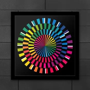 Spektrum Tasarım Ahşap duvar saati Renkli Modern Masa Minimalist Saat Zamansız Saatler İlginç El Sanatları Masa Saati