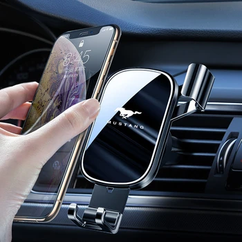 Telefon İçin araç Tutucu Hava Firar sabitleme kıskacı Cep Standı Akıllı Telefon GPS Desteği Ford Mustang 2015 2017 için 2018 aksesuarları