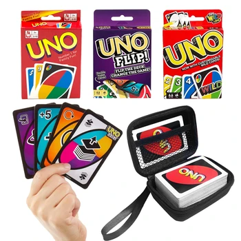 UNO ÇEVİR! Masa Oyunu oyun kartı Oyun saklama çantası seti Kutusu Kollu Tarot Poker Kartları Koruyucu Renkli Doğum Günü Hediyeleri için