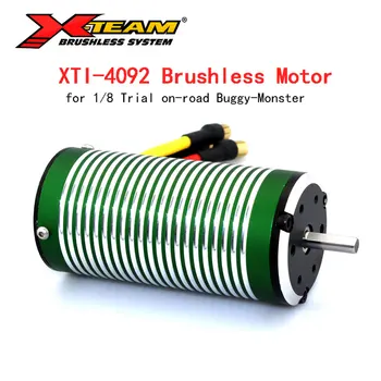 X-TEAM fırçasız Motor 4092 1050KV 1390KV 1480KV 1600KV 1730KV Motor elektromotor RC Arabalar için 1/8 Deneme on-buggy araba Canavar