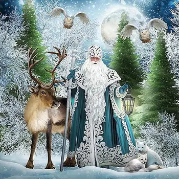 Yeni DIY Noel 5d Boyama Elmas Kiti Noel Baba Ağacı, yetişkin Oyuncak Tam Elmas Mozaik Çapraz Dikiş Sanat Noel Dekorasyon