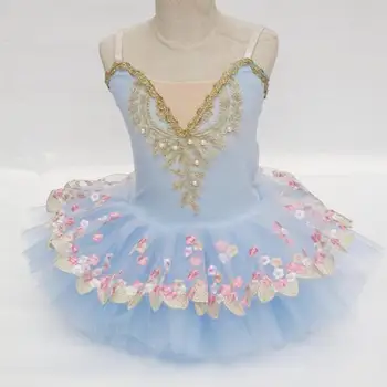 Yeni Kız Bale Tutu Performans Giyim Bale dans kostümü Kabarık Modern Dans Prenses Elbise Bale Elbise Kız Balerin