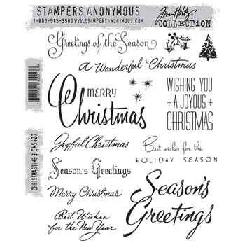 Yeni Noel Temizle Pullar DIY Scrapbooking Kağıt Geeting Kartları El Sanatları Şablon El Yapımı Albümü Damga 2022 Gelenler