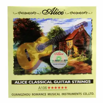 YENİ Alice Klasik Gitar Dizeleri A106 Temizle Naylon Dizeleri