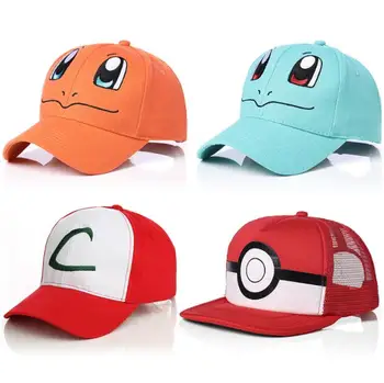 YENİ Anime Pokemon beyzbol şapkası Pikachu Şapka Ayarlanabilir Pokemon Cosplay hip hop şapka Kız Erkek Figürleri Oyuncaklar çocuklar için Hediyeler