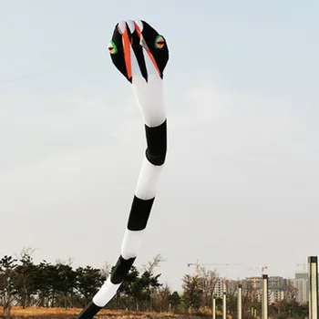 Yüksek Kaliteli 3D Stereo Şişme Yetişkin 55m Yılan Uçurtma Büyük Hayvan Uçurtma Açık Spor Uçan Aracı çocuk Oyuncak Uçmak Kolay