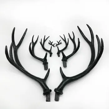 ZILIN simüle siyah geyik boynuzları / geyik boynuzları yaratıcı DIY malzeme seçeneği için 4 boyutları