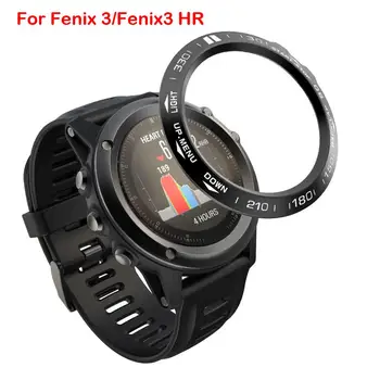 Çerçeve Halka Şekillendirici Çerçeve metal Kasa Garmin Fenix 3 için fenix3 İK akıllı saat Paslanmaz Çelik Kapak Anti-scratch Koruma Halkası
