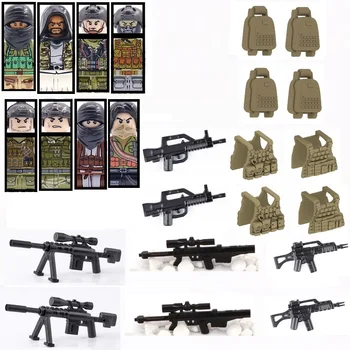 Özel Kuvvetler Asker Taktik Sniping Tabancası MOC SWAT Takım Şehir Polis askeri silahlar rakamlar Yapı Taşı Tuğla mini oyuncaklar