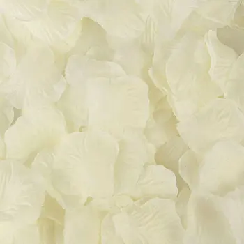 Ücretsiz Kargo 5000 adet/grup Fildişi İpek Gül Yaprakları Düğün Süslemeleri İçin Moda yapay çiçek Yaprakları
